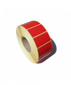 Etichete Termice Adezive Rosu 32 x 25 mm, 1500 bucati / rola