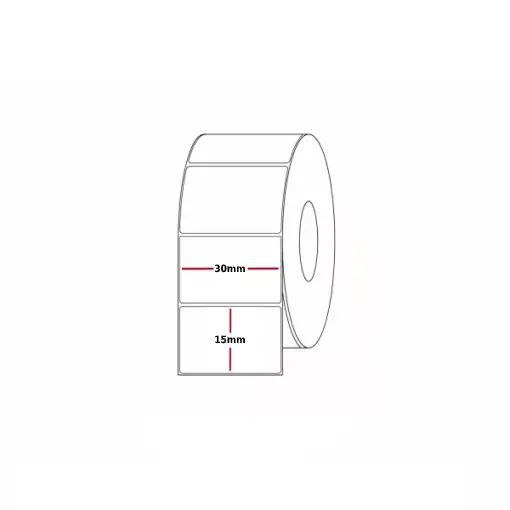 Etichete Simple Adezive 30 x 15 mm, Semigloss,1500 bucati / rola - imagine 3